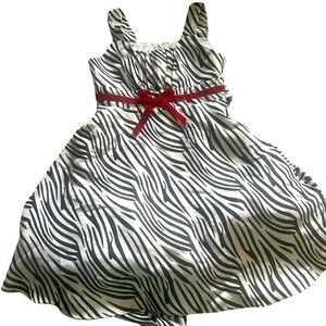 Rare editions Zebra print size 7 girls dress